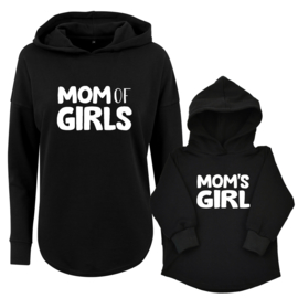 Twinning hoodies | Mom of Girls | Mom's Girl | Black