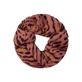 Scrunchies leopard roestbruin