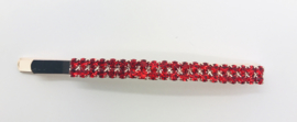 Schuifspeldje strass rood