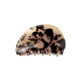 Haarclips beige leopard