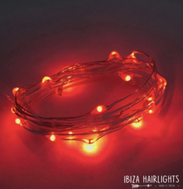 Ibiza hairlights rood