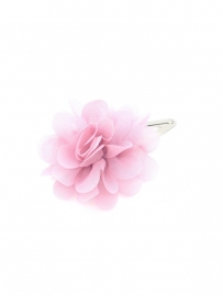 Haarspeldje met chiffonbloem bloem oud roze