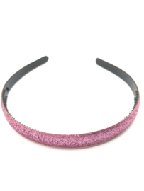 Diadeem met glinsters roze