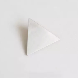 Haarclips driehoek zilver