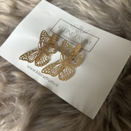 KNIPJES | BUTTERFLY GOLD | 2 STUKS
