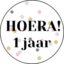 HOERA! | STICKER | CONFETTI | 20 STUKS