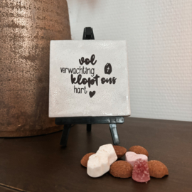 TEGELTJE | SINTERKLAAS | VOL VERWACHTING KLOPT ONS HART