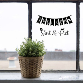 RAAMSTICKER | WELKOM SINT & PIET