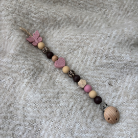 Speenkoord | Leopard pink