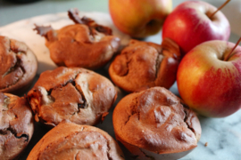 Ontbijtmuffins – appel/kaneel