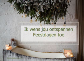 Ontspanning cadeau kerst inclusief persoonlijke boodschap & kaart