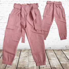 Zacht roze meisjes broek