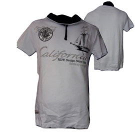 Heren t shirt California wit  S