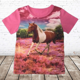 Roze shirt met paard