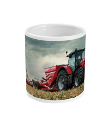 Mok met Massey Ferguson trekker