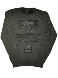 Grijze  heren sweater New York