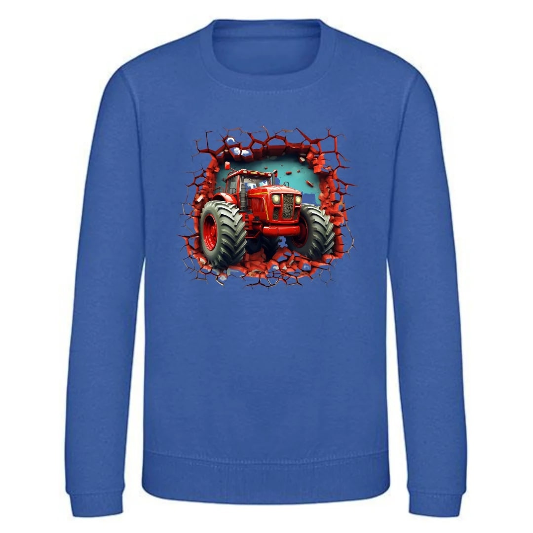 Trekker trui kind blauw