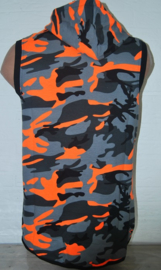 Stoere bodywarmer met camouflage print