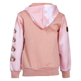 Vest met paarden print roze