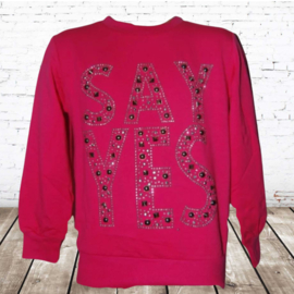 Sweater Say Yes roze