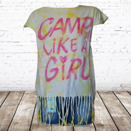 Meisjes t-shirt Camp geel