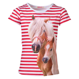 Paarden shirt streep rood