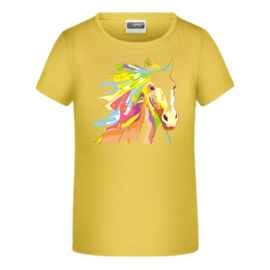 Geel t shirt met paard