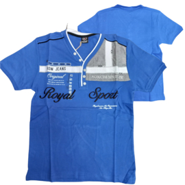 Heren shirt Royal sport blauw