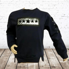 Sweater ster blauw