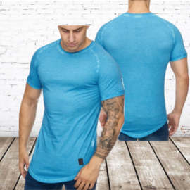 Heren t shirt blauw 9012 S