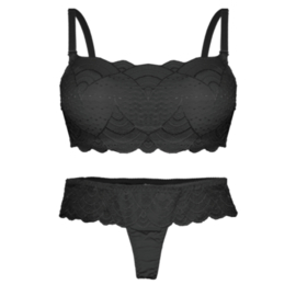 Fine Woman Lingerie set B zwart