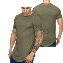 Heren t shirt groen 9012