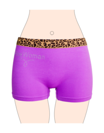 Fine Woman naadloze dames boxershort panterprint 7 stuks