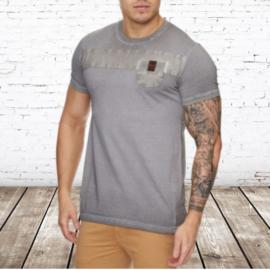 Heren t-shirt violento zacht bruin