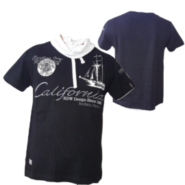 Heren t-shirt California zwart