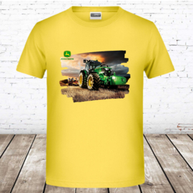 Trekker shirt kind John Deere geel