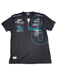 Shirt st Barth zwart blauw