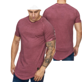 mannen t shirt bordeau 9012