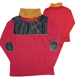 Heren shirt met col rood