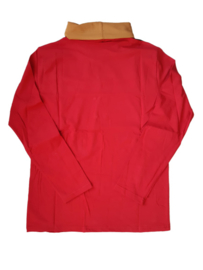 Longsleeve met col rood XL