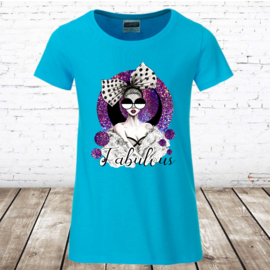 Meisjes shirt Fabulous blauw