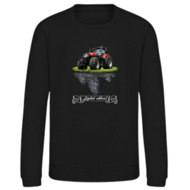 Zwarte sweater met tractor limited edition