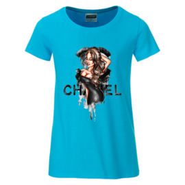 T-shirt Chan blauw