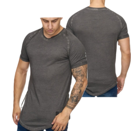 Mannen t shirt antraciet 9012