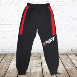 Jongens joggingbroek sport zwart