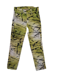 Groene meisjes broek met strepen