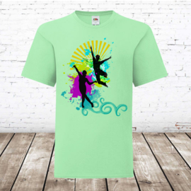 Meisjes t-shirt dance mint