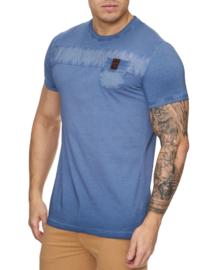 Heren t-shirt violento zacht blauw