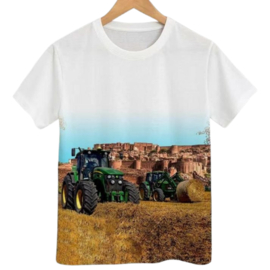 Trekker shirt heren met John Deere