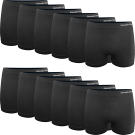 Gianvaglia naadloze dames boxershort hoog model zwart